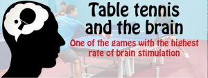 Table tennis and the brain